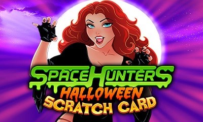 Space Hunters Halloween Scratch Card